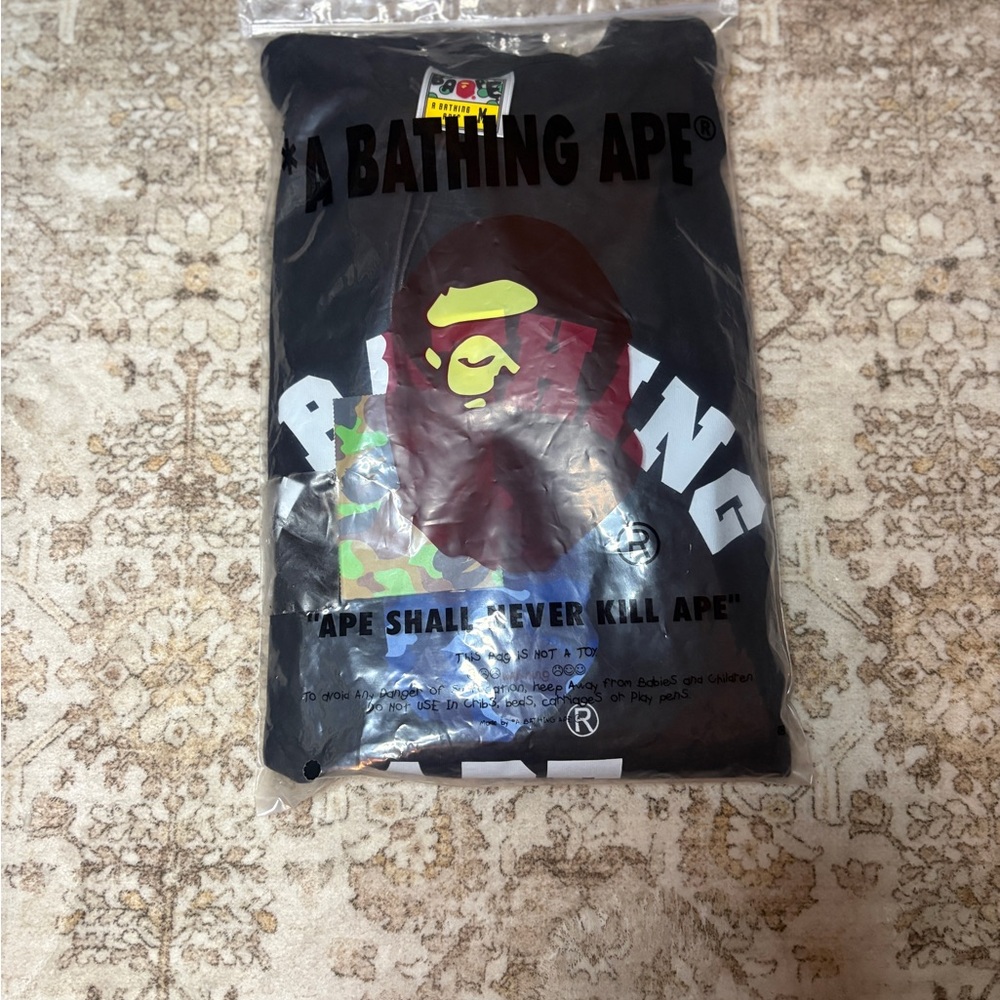 Bape blue camo tee shirt